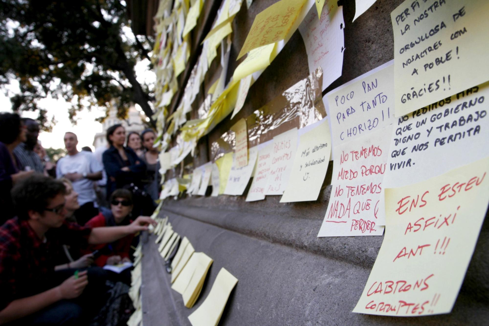 15M barcelona mensajes
